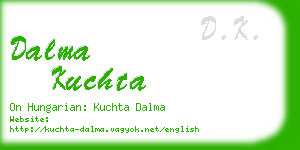 dalma kuchta business card